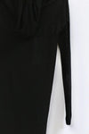 SWAYING/KNIT Water Soluble Wool Lapel SW22AW1T18 Black PS50